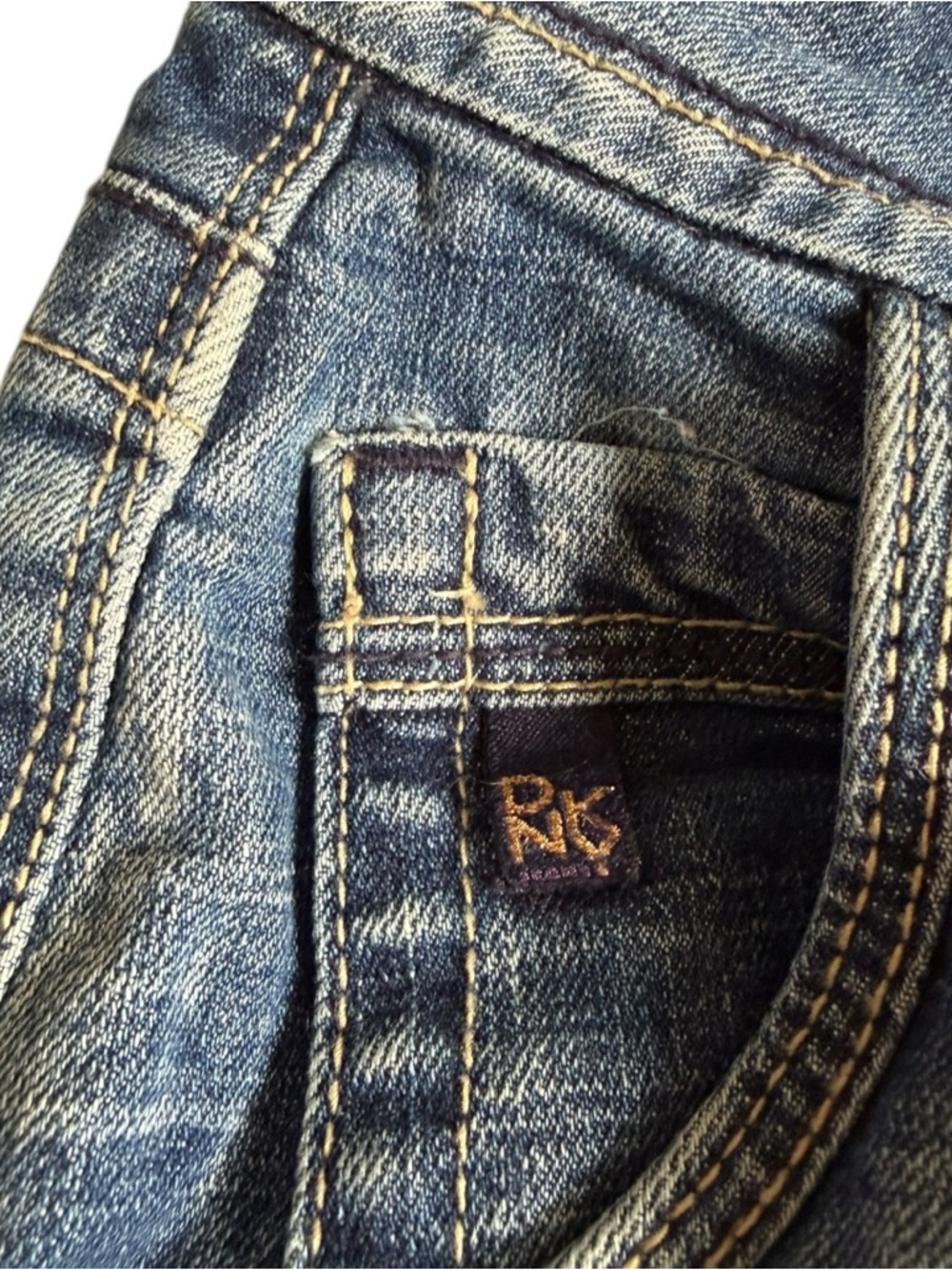 Dkny Women's Washed Blue Denim Bermuda Shorts - Picture 6 of 6